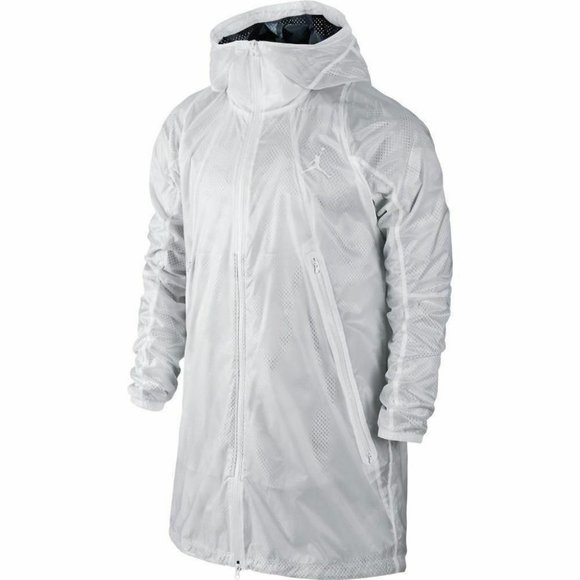 Nike Air Jordan AJVII Retro 7 Pinnacle Water Repellent White Jacket Size L or XL